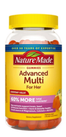 Nature Made Advanced Multi Vitamin for Women with Magnesium, Calcium & B Vitamins, 120 Ct, Supports General Wellness for Her