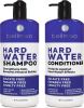 Hard Water Shampoo and Conditioner Set Sulfate Free Hair Care Products for Women and Men Moisturizing Treatment with Chelating Properties for a Deep C