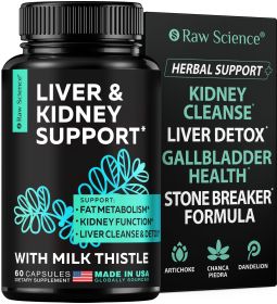 Liver Cleanse Detox Repair Milk Thistle Dandelion Root Choline Artichoke Extract for Liver Health Gallbladder Cleanse & Kidney Support Supplement with