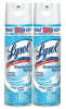 Lysol Disinfectant Spray, Sanitizing and Antibacterial Spray, For Disinfecting and Deodorizing, Crisp Linen, 19 Fl. Oz (Pack of 2)