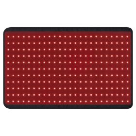 VEVOR Red Light Therapy for Body, 264 LEDs Light Therapy Pad with Controller, 10Hz Pulse, 5-30 Min Timer
