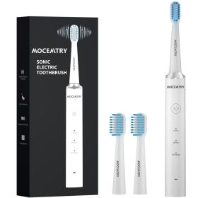 ZJ288-White-MOCEMTRY 3 Cleaning Modes; Waterproof Electric Toothbrush (White)