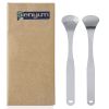 Stainless Steel Tongue Scraper; Fresh Breath Tongue Scrapers 2 Pack