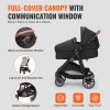 Standard Baby Stroller, Infant Toddler Stroller With Bassinet, 3rd-Gear Adjustable Backrest & Foldable & Reversible Seat