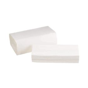 Paper Towel Multi-Fold 9" x 9.45". Pack of 4000 Tissue Paper White 1-Ply Soft Toilet Tissue for Wall-Mounted Dispenser 250 Sheets Bathroom Tissue for