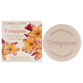 Perfumed Soap - Frangipani by LErbolario for Unisex - 3.5 oz Soap