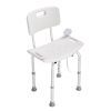 VEVOR Shower Chair, Shower Seat with Back, Adjustable Height Shower Stool, Shower Chair for Inside Shower Bathtub