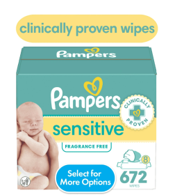 Pampers Sensitive Baby Wipes 8-Pack 672 Wipes