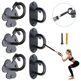 6pcs wall-mounted anchor anchors for resistance bands, exercise anchors with resistant band hooks for home gym anchors