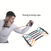 6-piece high speed boxing training rope TPE elastic drawstring resistance band fitness physical therapy exercise
