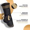 COPPER Ankle Brace Compression Support Sleeve for Injury Recovery, Joint Pain. Plantar Fasciitis Foot Socks with Arch Support, Eases Swelling