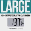 Digital Bathroom Scale for Body Weight EziGo Large Platform 12 inch 30cm, High Capacity 440lb 200kg, Accurate Scale for Adults, Elderly, Seniors, Pets