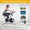 Stationary Bikes for Home Spin Indoor Exercise Bike with LCD Monitor and Comfortable Seat Cushion for Home Gym Cardio Fitness Training
