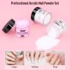 Acrylic Nail Kit with Drill and UV Light, Nail Kit for Beginners with Everything, 24 Glitter Colors Acrylic Powder, 3 Colors Acrylic Powder