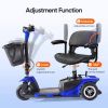 3 Wheel Mobility Scooters for Adults, Foldable Mobility Scooter for Seniors, Powered Electric Scooter with Basket, Heavy Duty Mobile for Travel