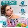 Bath Bombs Gift Set 6 Bubble Bath Fizzies 6 x 2oz with Natural Dead Sea Salt Cocoa and Shea Essential Oils Best Gift Idea for Birthday Mom Woman Girl