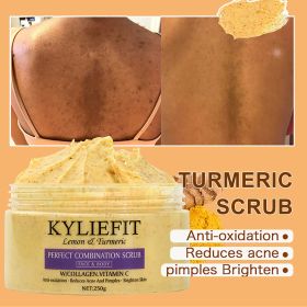 AILKE Organic Turmeric Skin Care Set, Brighten, Cleaning Skin, Reduce Acne, Whiten, Even Skin Tone, Improve Dry Skin (Color: Scrub)