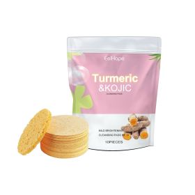 EelHope Turmeric Kojic Cleansing Pads, Deep Clean Delicate Pores Reduce Acne Spots Facial Skin Brightening (Quantity: 3PCS)