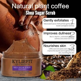 Natural Body Scrub - Moisturizing and Exfoliating Body, Face, Hand, Foot Scrub - Lightening, Fine Lines & Wrinkles, Skin Glowing (Color: SHEA SUGAR SCRUB)