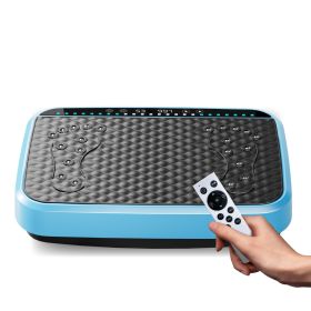 Vibration Plate Exercise Machine, Whole Body Fitness Platform for Lymphatic Drainage, Vibrating Shaker Board with 120 Speed Levels (Main Material: Polypropylene, Main Color: Blue)