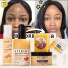 AILKE Turmeric Skin Care, Brightening, Anti Spot, Cleansing, Reduce Acne, With Body Scrub, Lotion, Face Cream, Soap, Toner